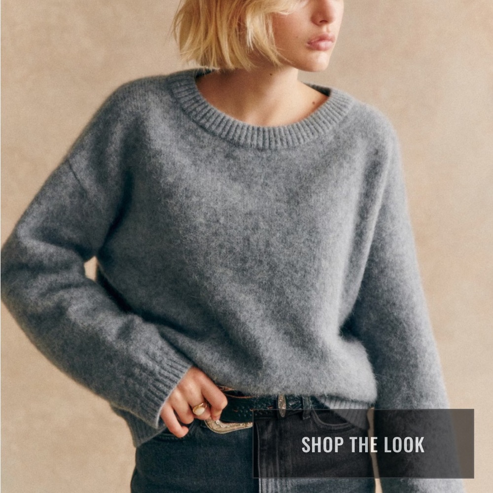 Sezane Grey Amiel Jumper - Picture 2 of 9